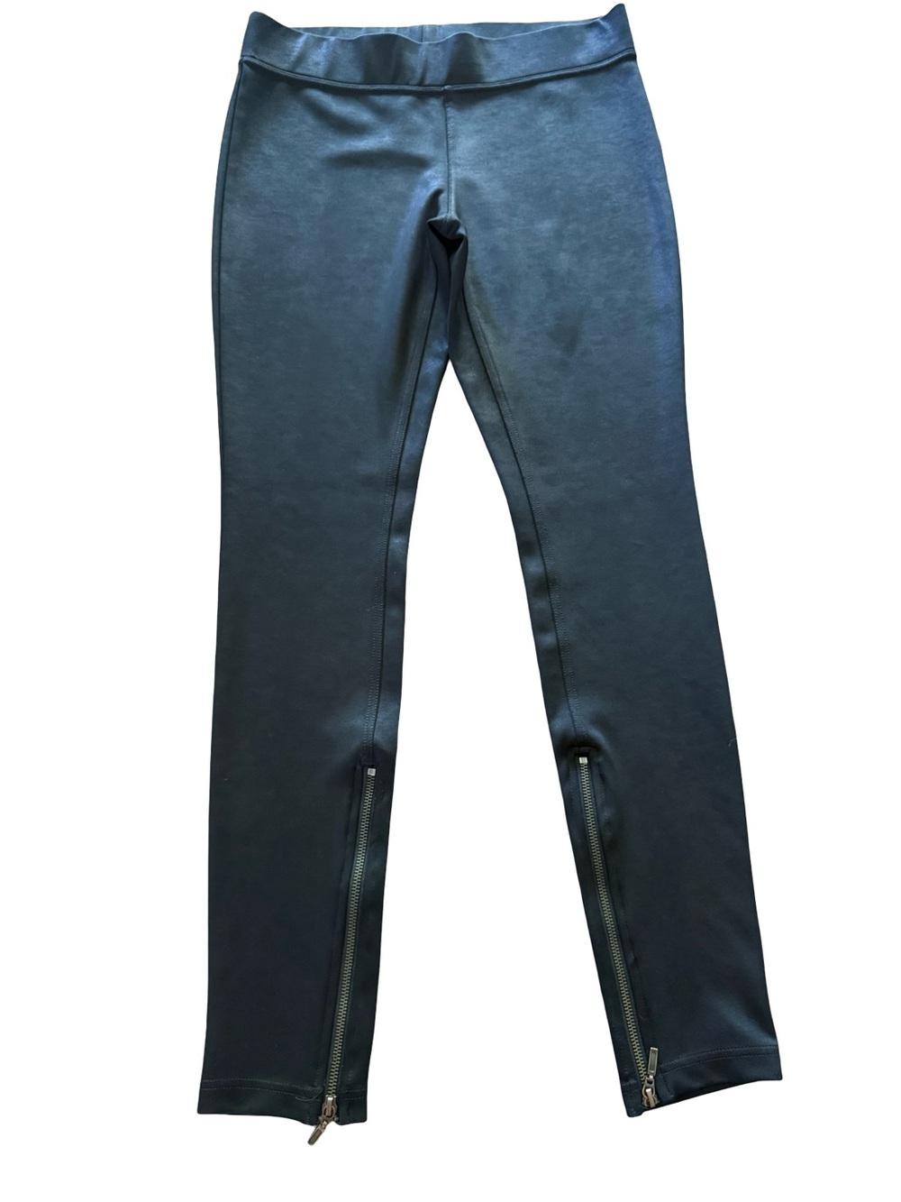 Free People Mosshart Coated Leggings Black Ankle Zip Pants S